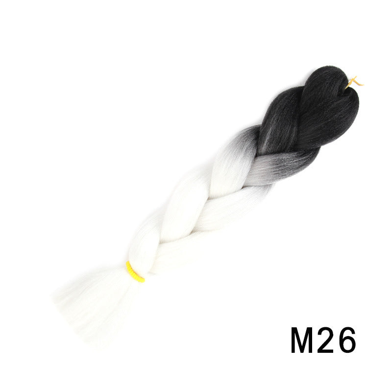 African Dyed Wig Braids Two-tone Ombre Synthetic Dreadlocks in M30