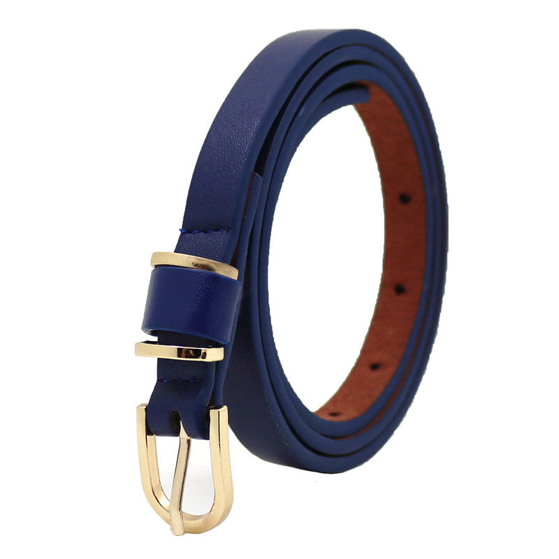 Ladies Fashion Pin Buckle Belt in Orange