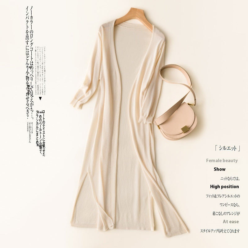 Sun Protection Clothing for Women Mid-length Outer Match Summer Matching Skirt in Gray