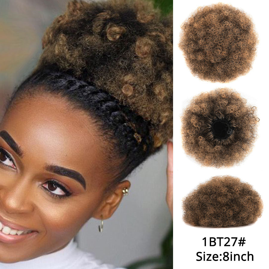 High Puff Ponytail in Black S