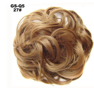 New Trendy Design Women Wavy Curly Messy Hair Bun Synthetic in 6PH613