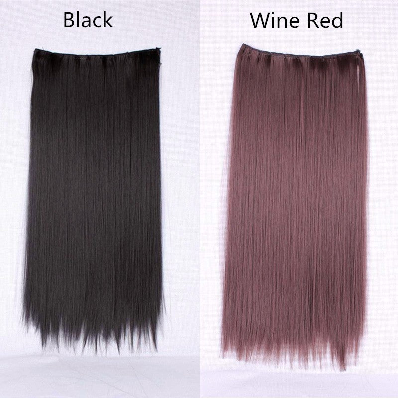 Fashion Straight Wig in wine red