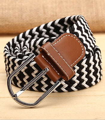 Elastic Woven Men's Belt in 38 Style