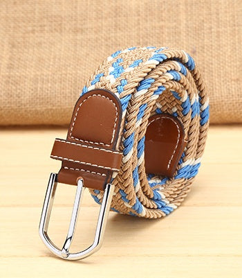 Elastic Woven Men's Belt in 24 Style