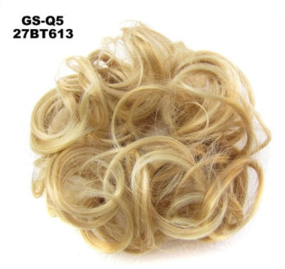 New Trendy Design Women Wavy Curly Messy Hair Bun Synthetic in 27 number