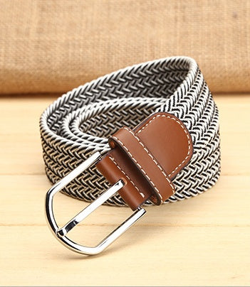 Elastic Woven Men's Belt in 4 Style