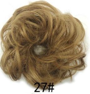 New Trendy Design Women Wavy Curly Messy Hair Bun Synthetic in 60 number