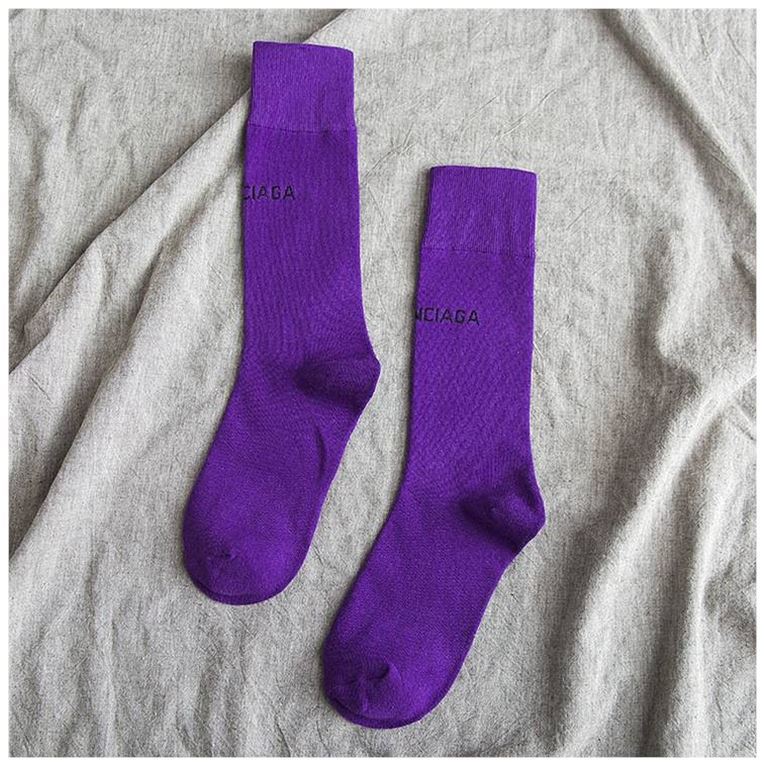 Balenciaga0 Women's Socks in Purple