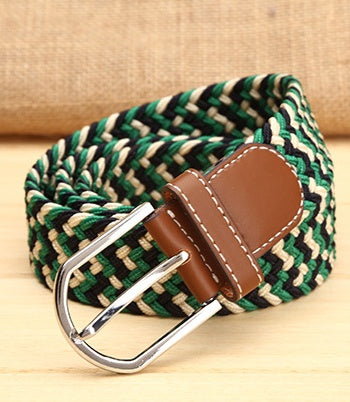 Elastic Woven Men's Belt in 6 Style