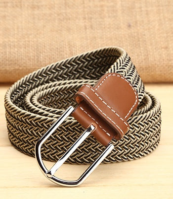 Elastic Woven Men's Belt in 36 Style