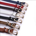 Korean Women's Casual Versatile Belts Japanese Buckle Waistband Fashion Trend Decorative Belt in White