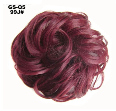 New Trendy Design Women Wavy Curly Messy Hair Bun Synthetic in 9H19