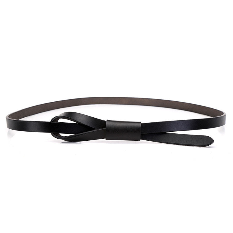 Thin Fashion Belt in Red