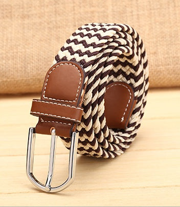 Elastic Woven Men's Belt in 13 Style
