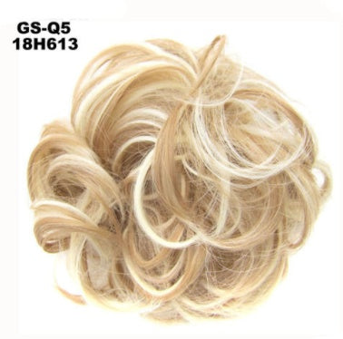 New Trendy Design Women Wavy Curly Messy Hair Bun Synthetic in 30 number