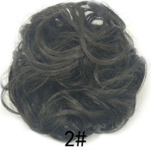 New Trendy Design Women Wavy Curly Messy Hair Bun Synthetic in 613 number