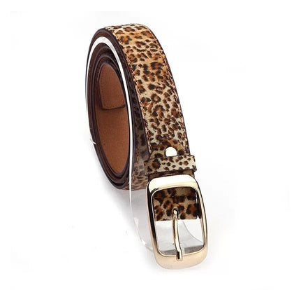 Korean Women's Casual Versatile Belts Japanese Buckle Waistband Fashion Trend Decorative Belt in Blue