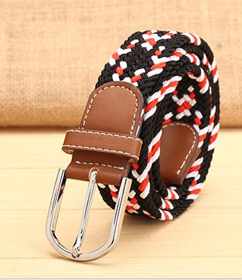 Elastic Woven Men's Belt in 19 Style