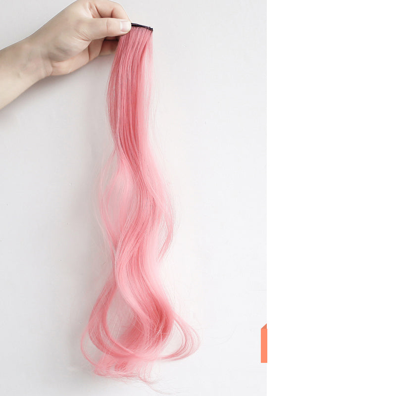 Curly Hair Hanging Ears, Extension, Highlighting, Long Popular Color Wig in Light Grey
