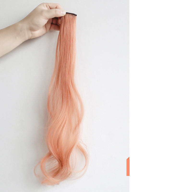 Curly Hair Hanging Ears, Extension, Highlighting, Long Popular Color Wig in Orange