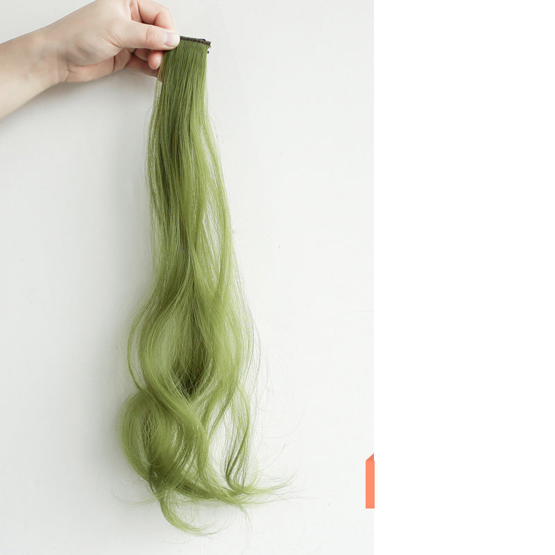 Curly Hair Hanging Ears, Extension, Highlighting, Long Popular Color Wig in Yellow