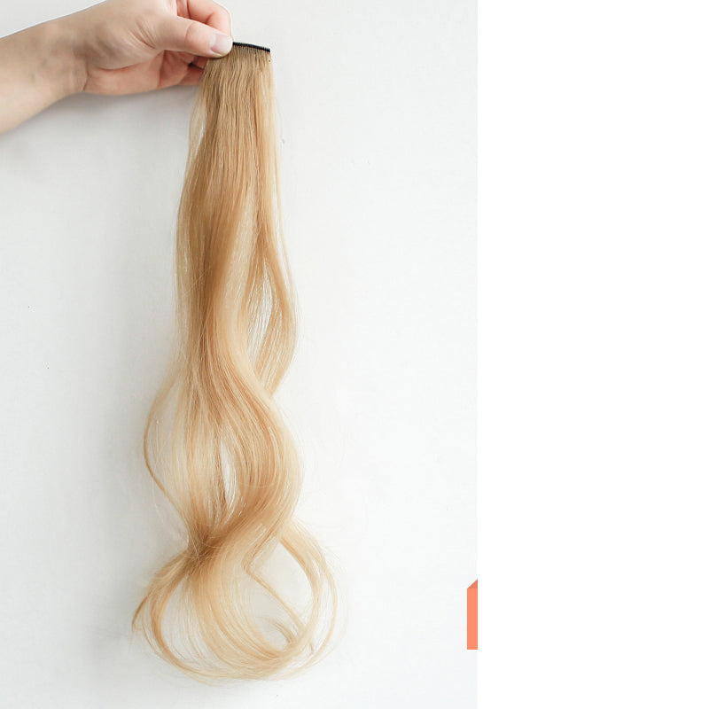 Curly Hair Hanging Ears, Extension, Highlighting, Long Popular Color Wig in Light Brown