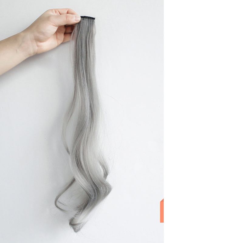 Curly Hair Hanging Ears, Extension, Highlighting, Long Popular Color Wig in Green