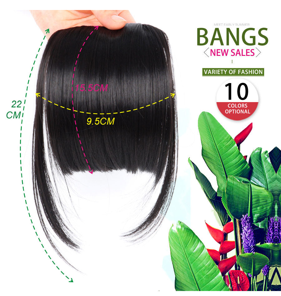 Wig Female Seamless Air Bangs in F