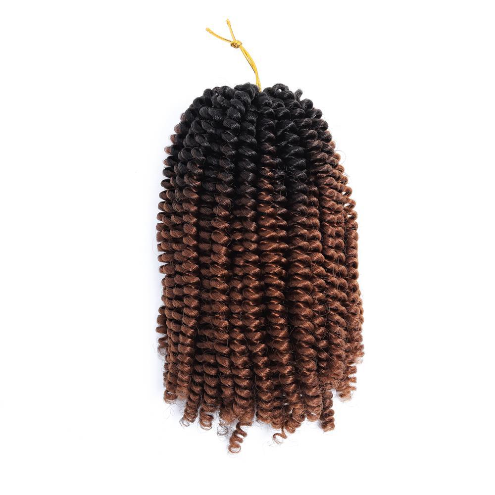 Colored Small Spring Curled Wig with Dirty Braids in B1