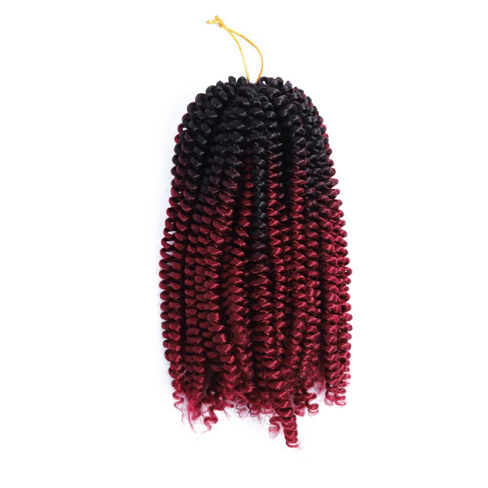 Colored Small Spring Curled Wig with Dirty Braids in B4