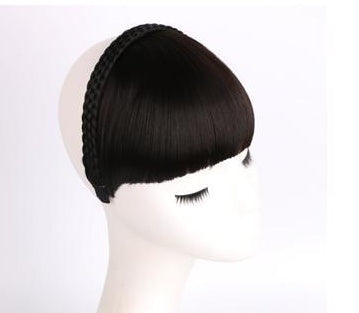 Secret Bang & Braid Headband in Natural black