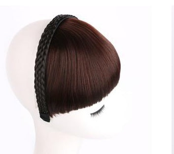 Secret Bang & Braid Headband in Brown black