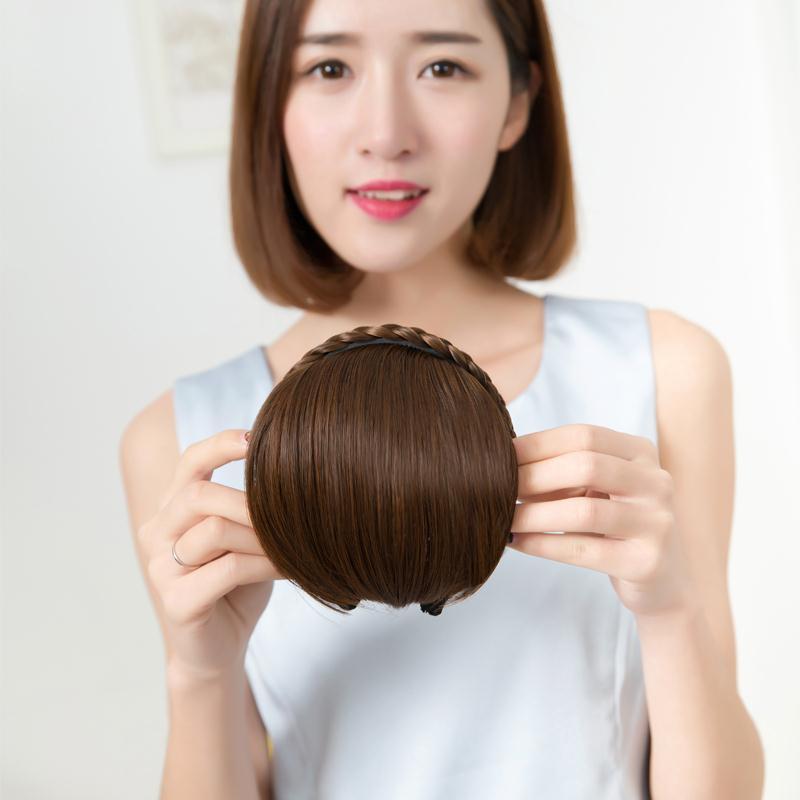 Secret Bang & Braid Headband in Light Brown
