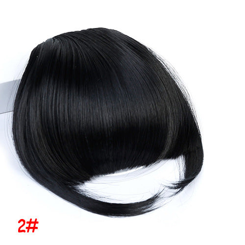 Wig Female Air Bangs Sideburns Qi in B