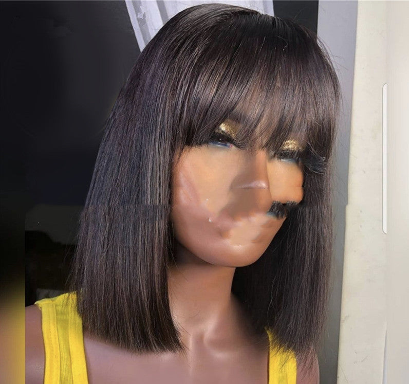Women's Wigs Blonde Short Straight Hair Bobo in Light Brown