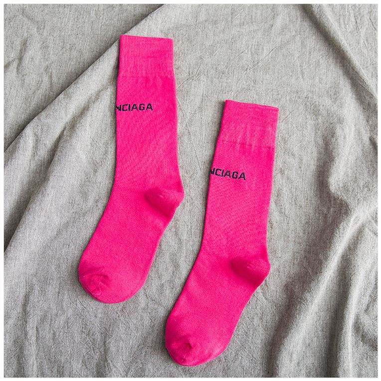 Balenciaga0 Women's Socks in Rose red