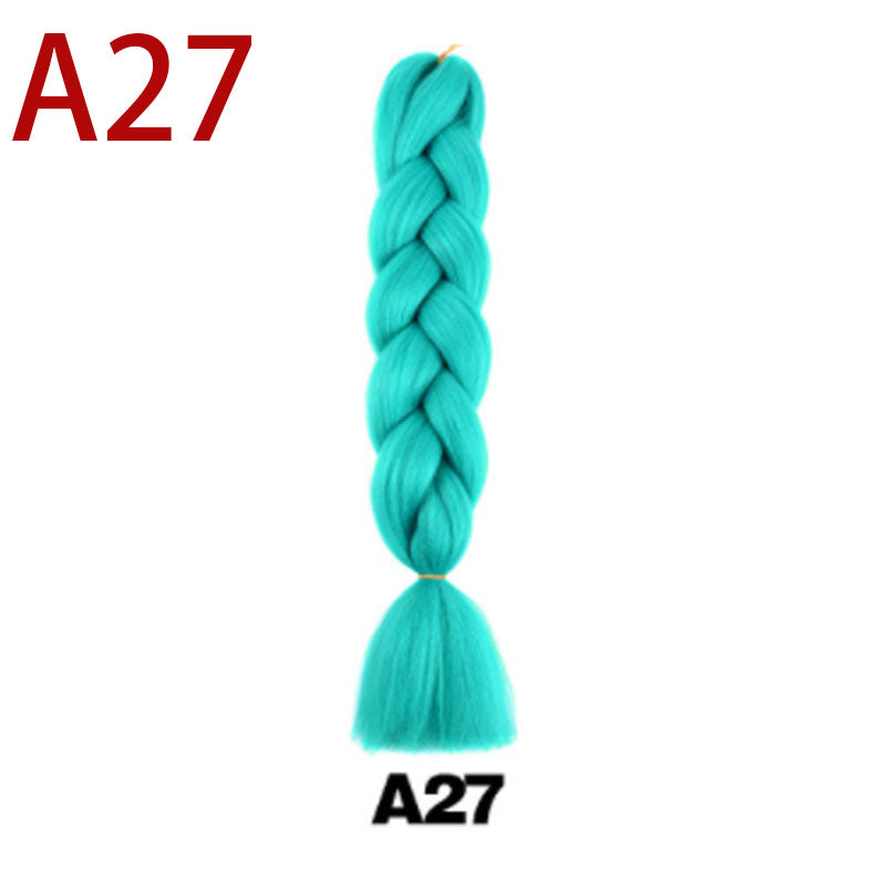 Fashion Dirty Braid Wig Monochrome Color Big in A27