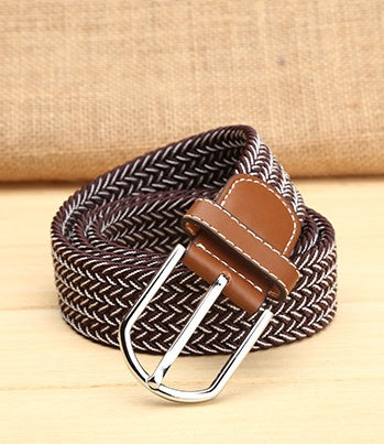 Elastic Woven Men's Belt in 17 Style