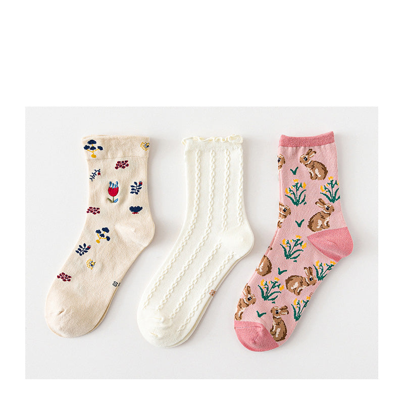 Mid-length Socks in 1 style