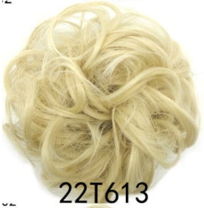 New Trendy Design Women Wavy Curly Messy Hair Bun Synthetic in 4H613