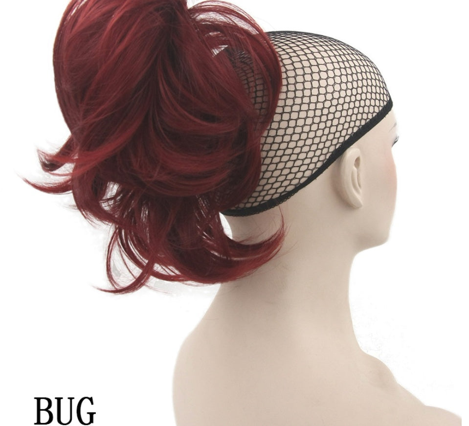 Grip Ponytail Short Hair Female Curly Wig Flexible
