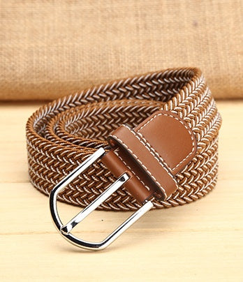 Elastic Woven Men's Belt in 39 Style
