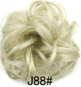 New Trendy Design Women Wavy Curly Messy Hair Bun Synthetic in M18 613colors