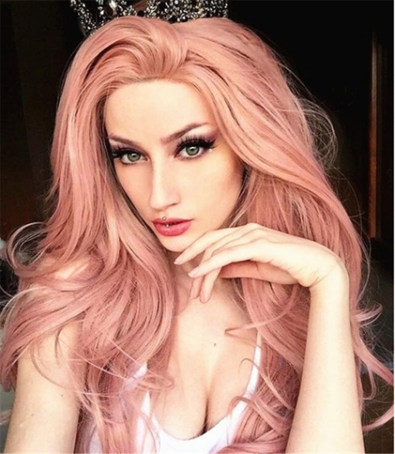 Women with Curly Hair and Wavy Wigs in Photo Color