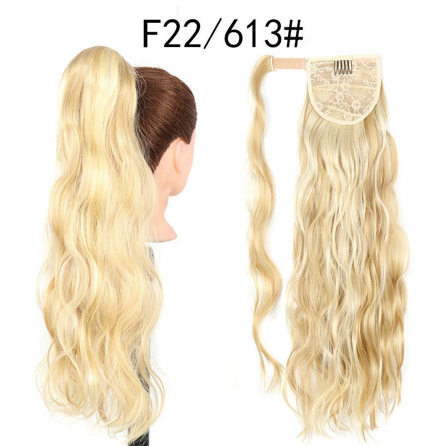 Invisible Velcro Big Wave Ponytail Curly Hair in 27