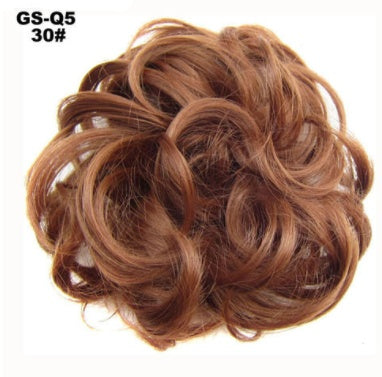 New Trendy Design Women Wavy Curly Messy Hair Bun Synthetic in 19 number