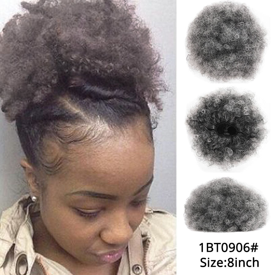 High Puff Ponytail in Natural color