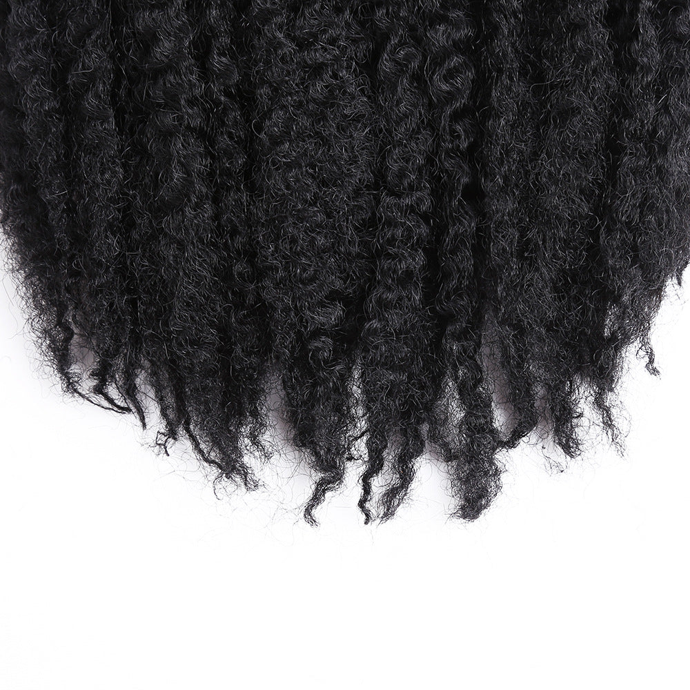 High Temperature Silk Medium Long Curly Hair in 4style