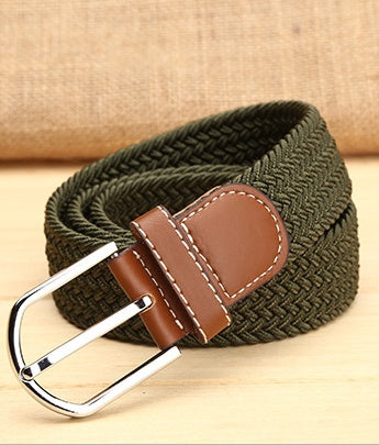 Elastic Woven Men's Belt in 33 Style