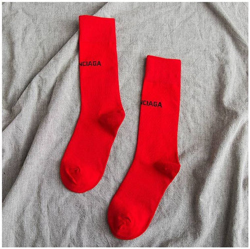 Balenciaga0 Women's Socks in Fluorescent